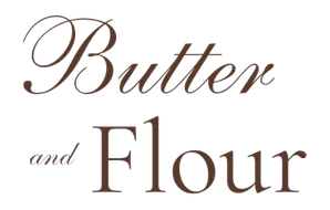 Butter and Flour logo — cinnamon rolls and baked treats HCMC